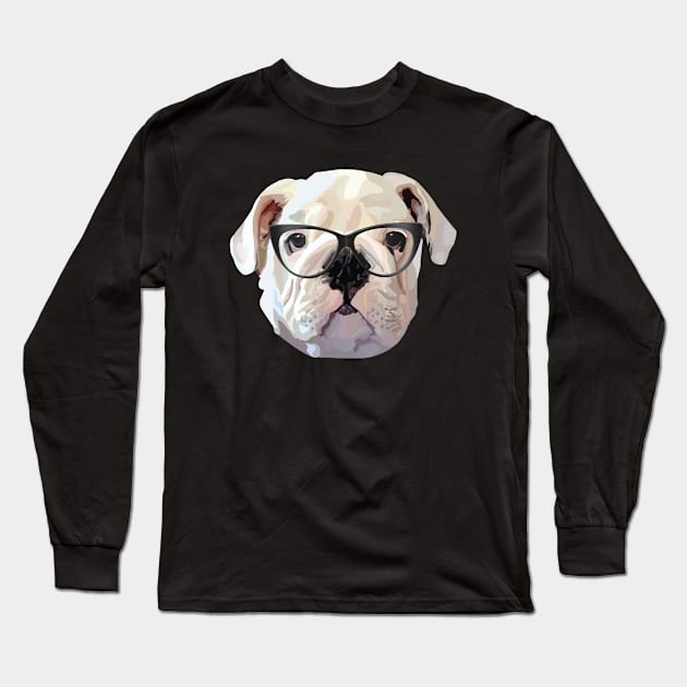 Singing Bulldog Long Sleeve T-Shirt by thedailysoe